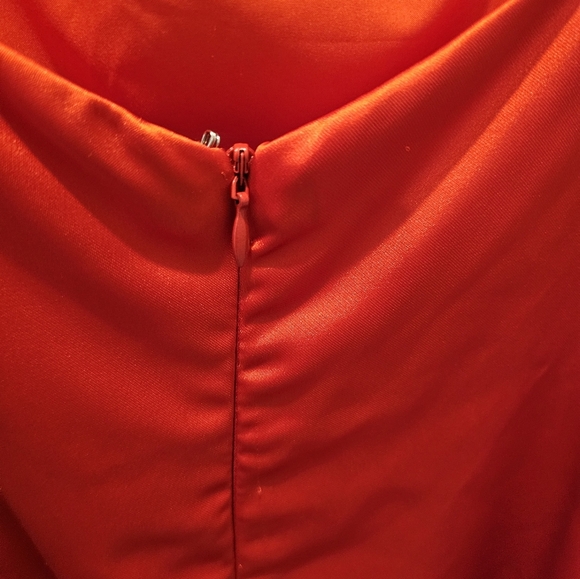 NWT Vestique Ruby Red Rhinestone Trim Mini Dress Size L - Picture 5 of 11